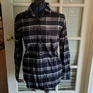 The North Face flannel plaid tunic Women's shirt